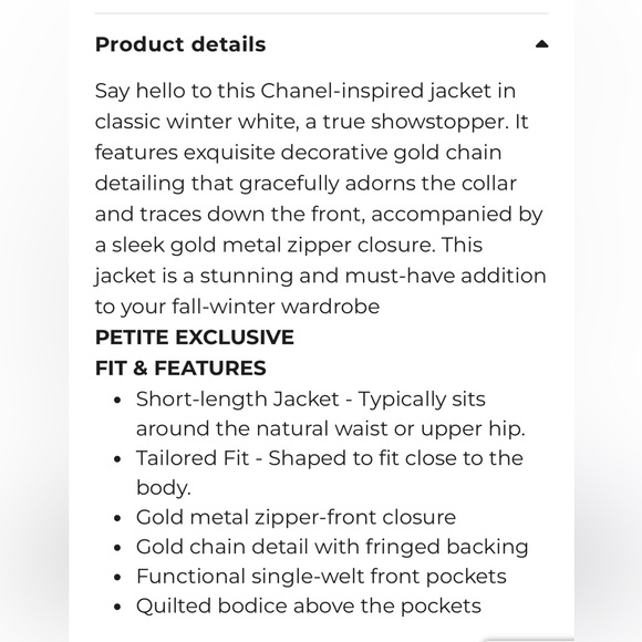 Cleo NWT  Quilted Vegan Leather French Jacket size MP. - Picture 10 of 11